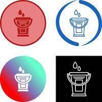 Water Bucket Icon Design vector