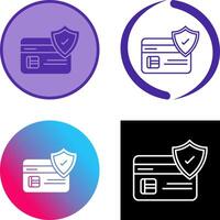 Card Protection Icon Design vector