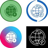 Globe Earth Icon Design vector