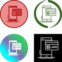 Cashless Payment Icon Design vector