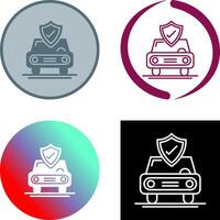 Car Protection Icon Design vector