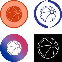 diseño de icono de pelota de playa vector