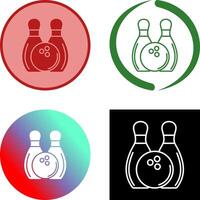 Bowling Icon Design vector