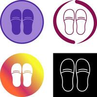 Slippers Icon Design vector