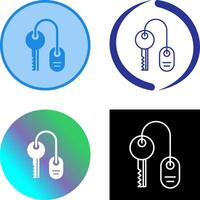 Room key Icon Design vector