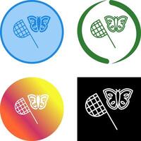 mariposa receptor icono diseño vector