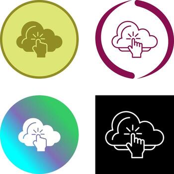 Cloud Computing Icon Design vector