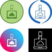 Data Transfer Icon Design vector