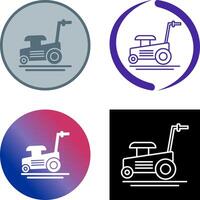 Lawn Mower Icon Design vector