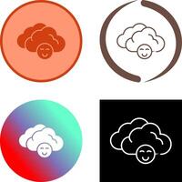 Cloudy Icon Design vector