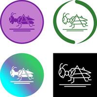 Grasshopper Icon Design vector