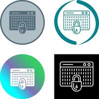 Hacking Icon Design vector