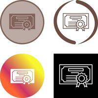 Diploma Icon Design vector