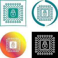 Cyber Protection Icon Design vector