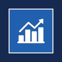 infographic. Chart icon. Growing graph symbol. finance symbol growth meaning vector