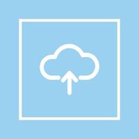 Thin line user cloud icon. Fully editable vector