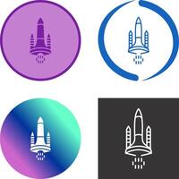 Space Shuttle Icon Design vector