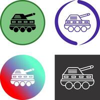 infantería tanque icono diseño vector