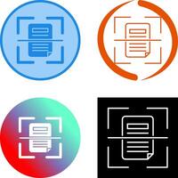 Scan Icon Design vector