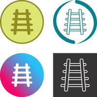 Train Tracks Icon Design vector