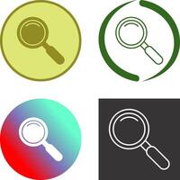 Magnifiying Glass Icon Design vector