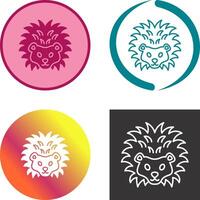 Hedgehog Icon Design vector