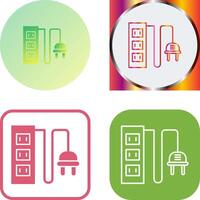 Power Socket Icon Design vector