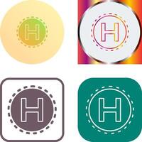 Helipad Icon Design vector