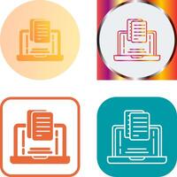 Document Icon Design vector