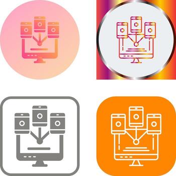 Computer Networks Icon Design vector