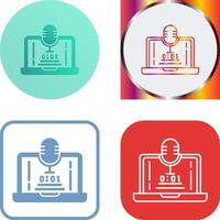 Voice Recorder Icon Design vector