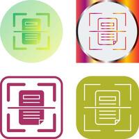 Scan Icon Design vector