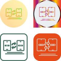 Data Transfer Icon Design vector