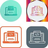 Coding Icon Design vector