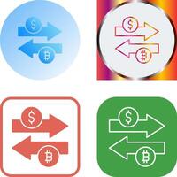 diseño de icono de cambio de dinero vector