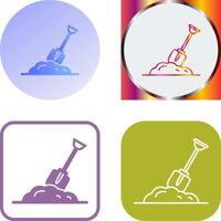 Digging Icon Design vector