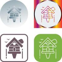 Birdhouse Icon Design vector