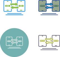 Data Synchronization Icon Design vector