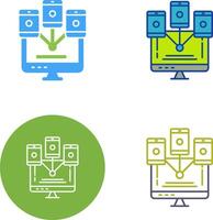 Computer Networks Icon Design vector