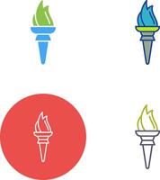 Torch Icon Design vector