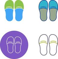 Slippers Icon Design vector