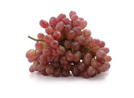 fresh red grapes isolated on a white background photo
