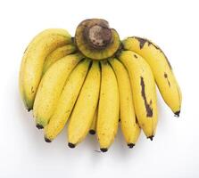 ripe bananas isolated on a white background photo