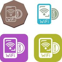 Wifi Signal Icon Design vector