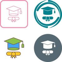 Graduation Hat Icon Design vector