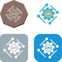 Api Icon Design vector