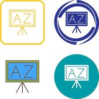 From A To Z Icon Design vector