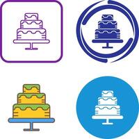 Cake Icon Design vector