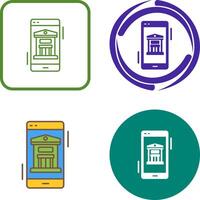 Online Banking Icon Design vector