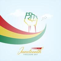 Juneteenth freedom day, Juneteenth freedom day creative ads design, JUNE 19, illustration, , 3d vector